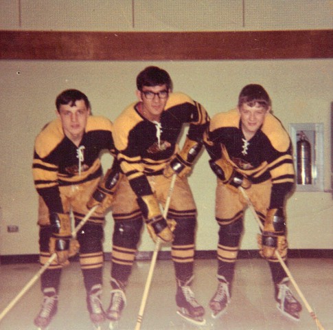 Henry Boucha with Warroad Warriors team mates