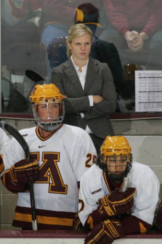 Natalie Darwitz served as an assistant coach for Minnesota in 2008-09 and 2010-11, while taking the 2009-10 season to compete in her third-straight Olympics in 2010. (Photo / University of Minnesota Athletics)