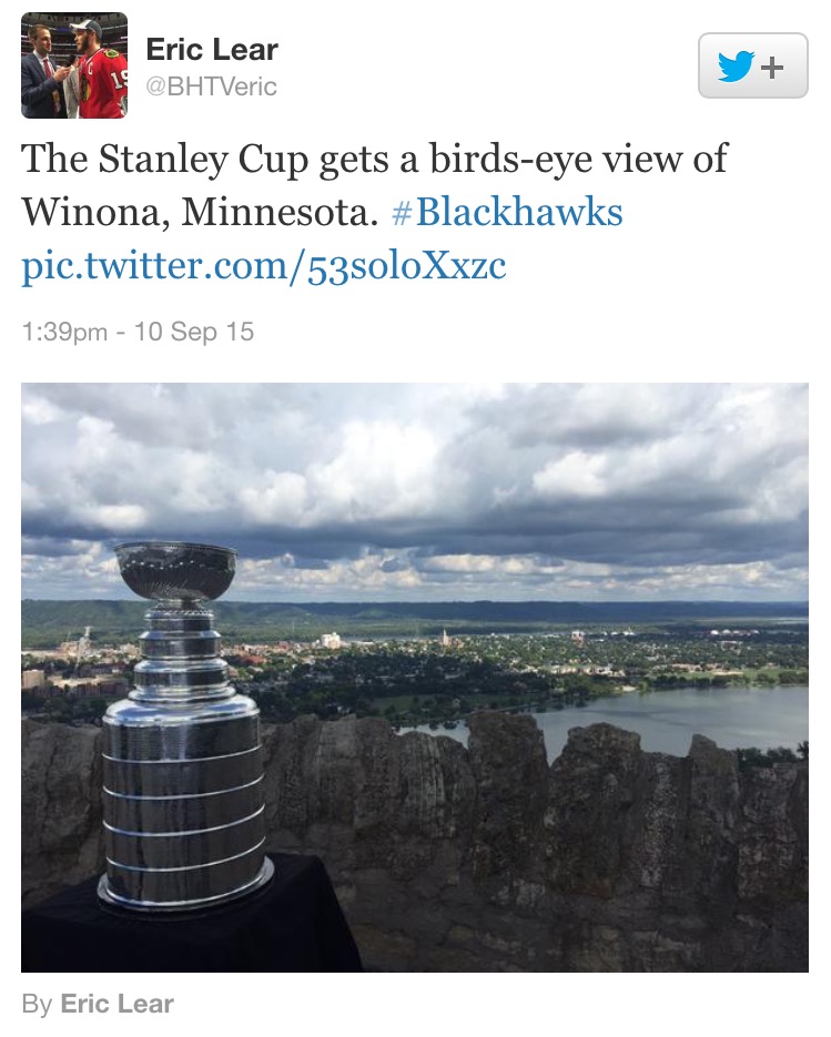 Cup Over Winona Tweet