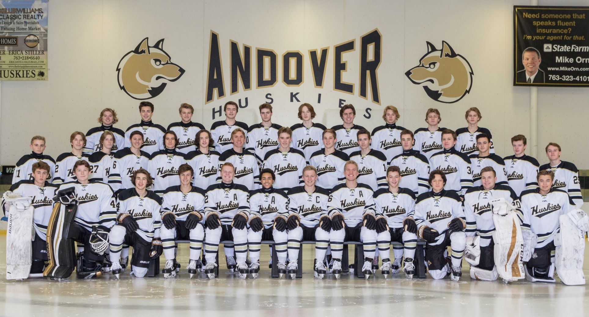 Andover Boys Hockey Team Picture